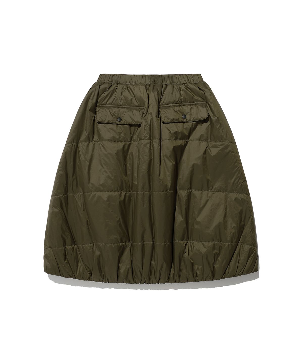 나이스고스트클럽(NICEGHOSTCLUB) MIDI PUFFER SKIRT_BROWN(NG2EFFPA91A)