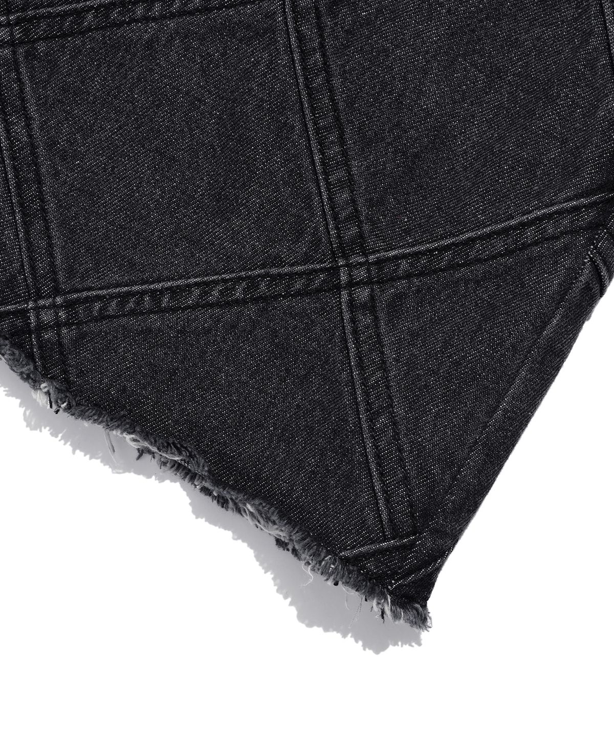 나이스고스트클럽(NICEGHOSTCLUB) DENIM PANEL SKIRT_CHARCOAL(NG2EFFD115A)
