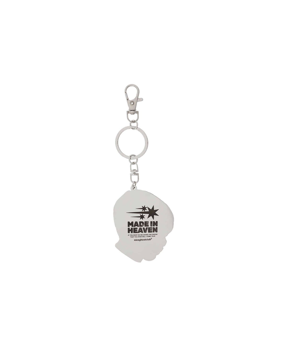 나이스고스트클럽(NICEGHOSTCLUB) 3STARS HEAD METAL KEY CHAIN_SILVER(NG2EFUAB60A)