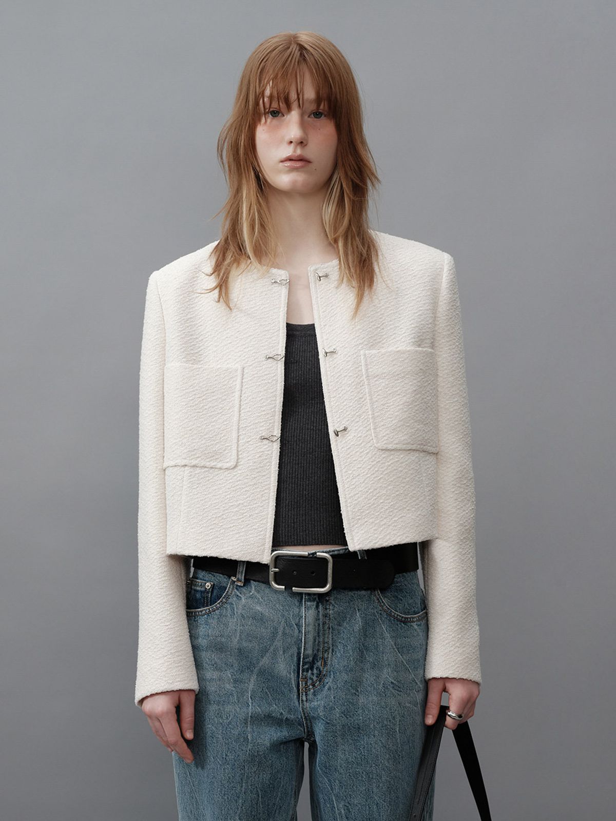 레이브(RAIVE) Pocket Tweed Jacket VW4SJ003_2color