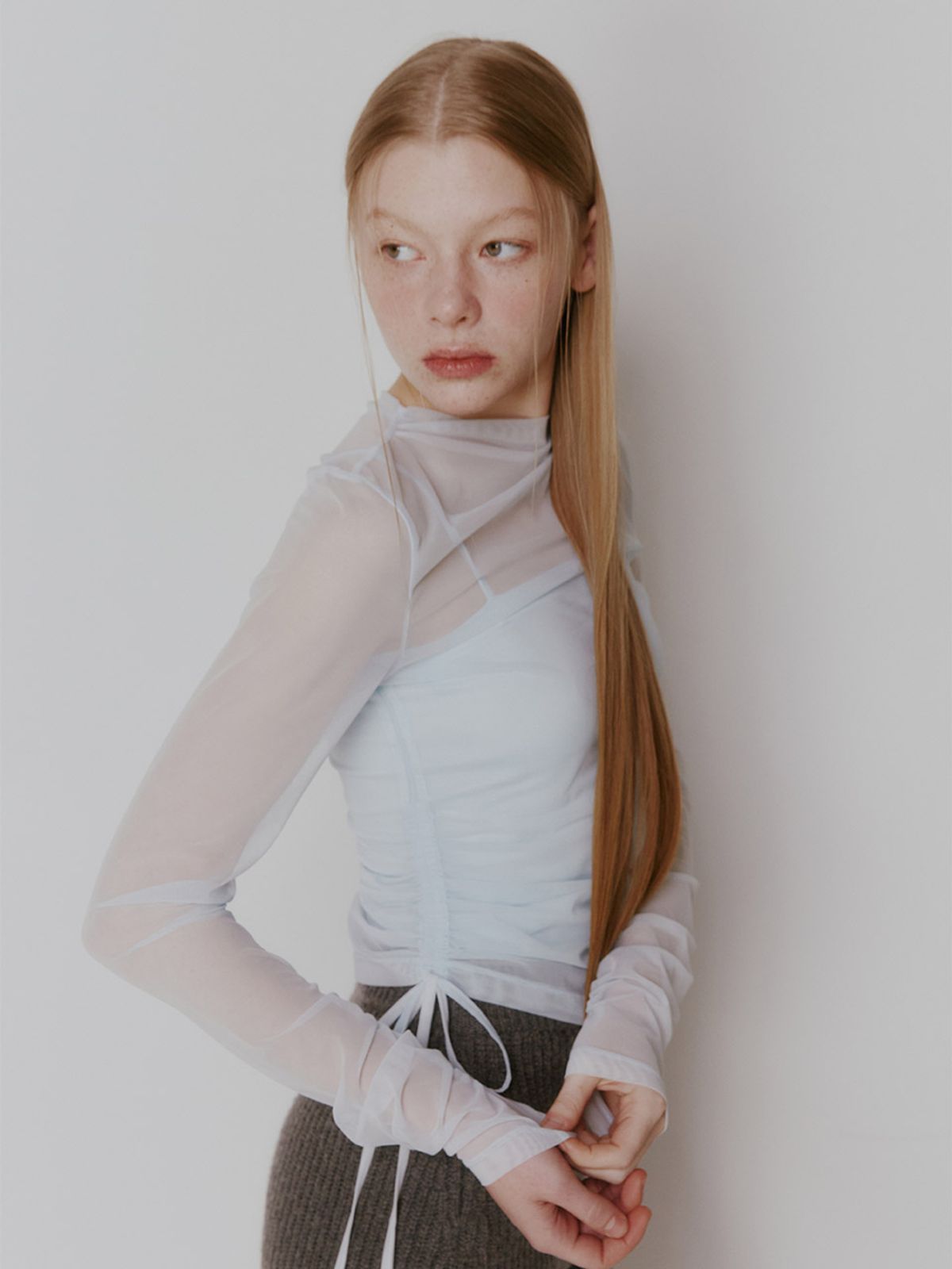 레이브(RAIVE) Side Shirring Layered Blouse VW4SE020_5color