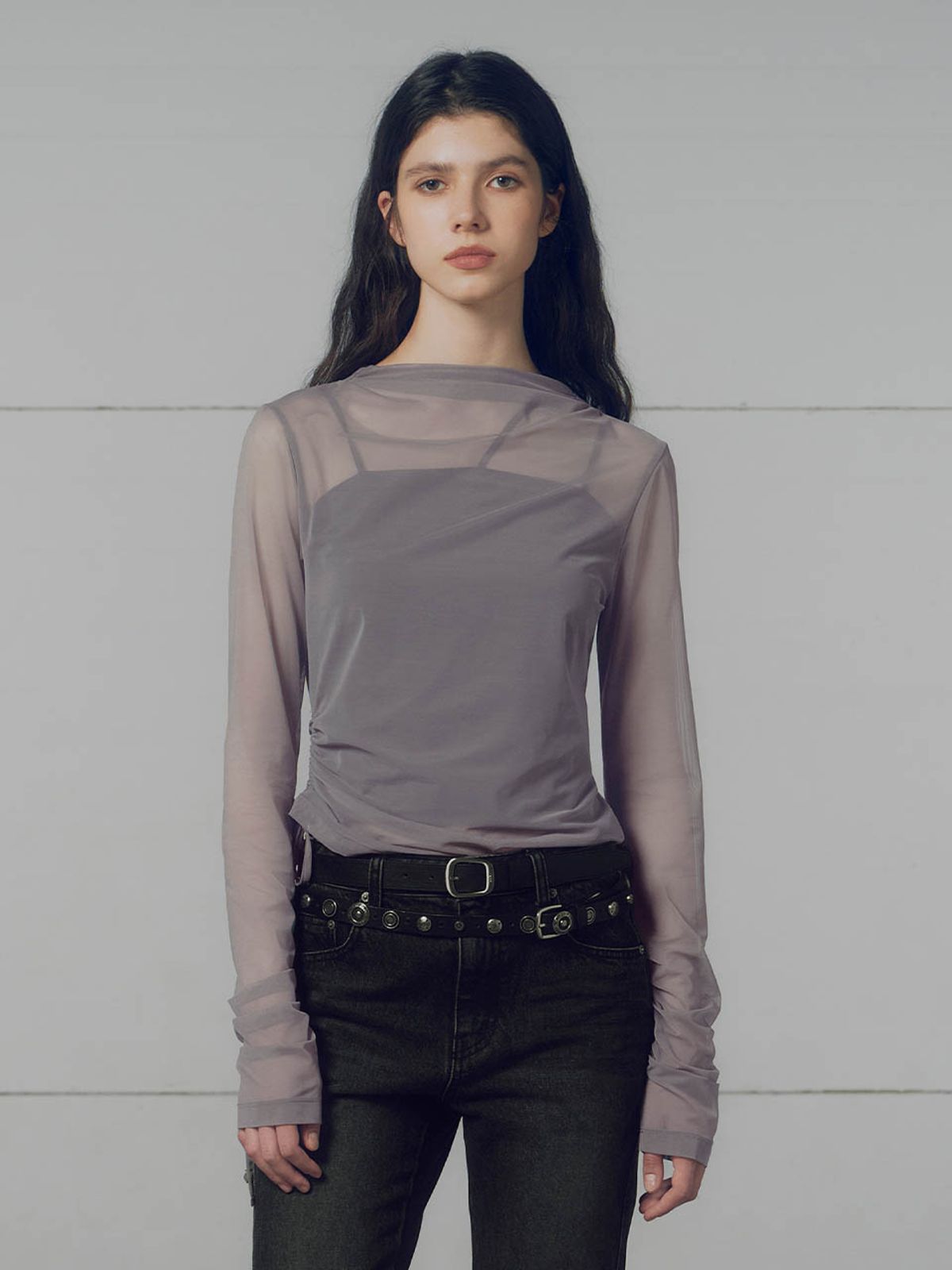 레이브(RAIVE) Side Shirring Layered Blouse VW4SE020_5color
