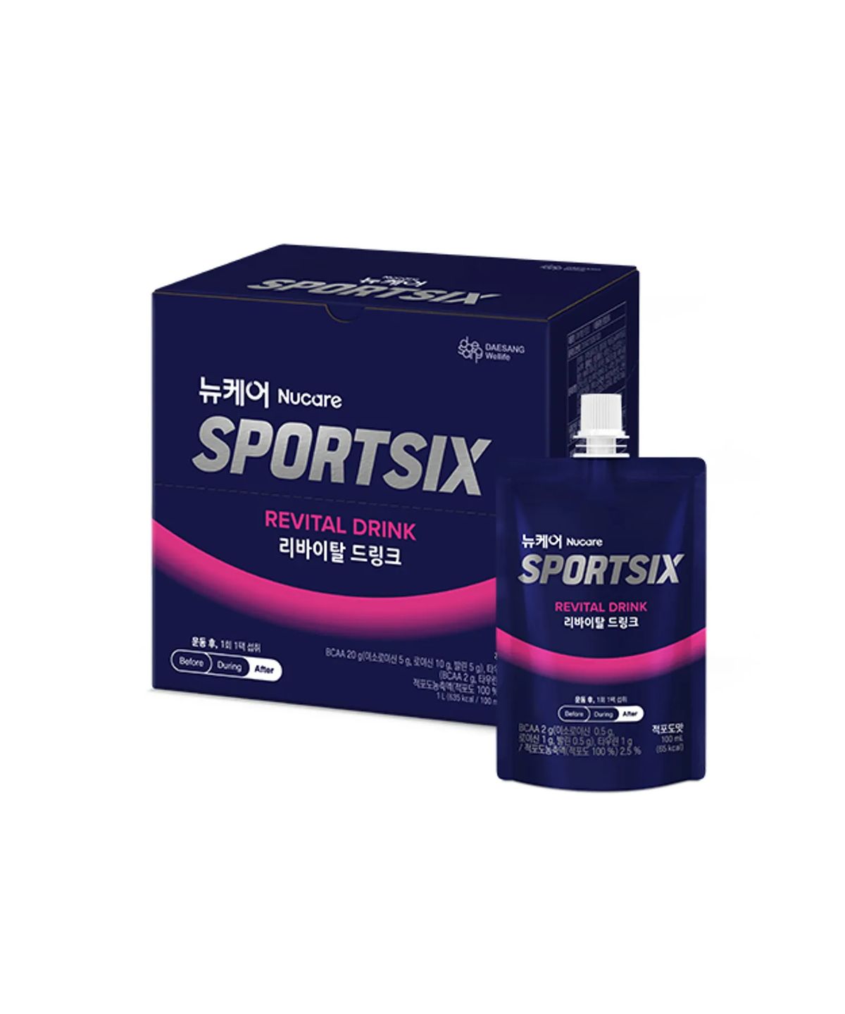 스포식스(SPORTSIX) 리바이탈 드링크(100mlx10팩) 1박스 (수분&아미노산 보충)