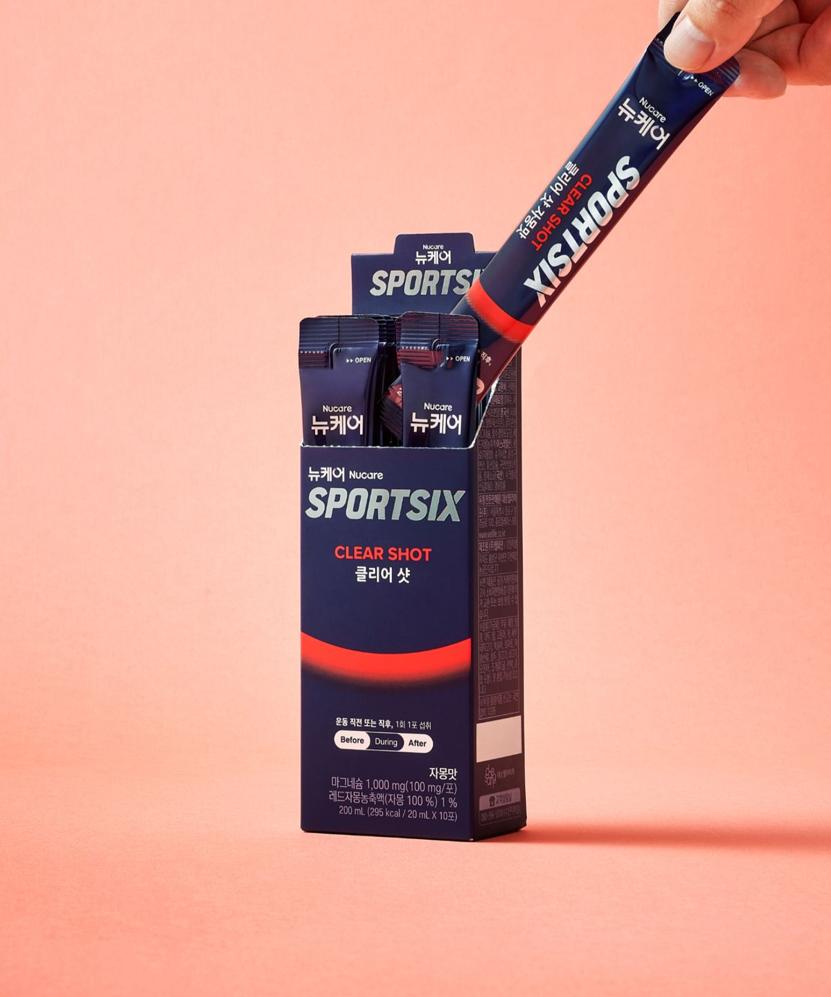 스포식스(SPORTSIX) 클리어샷 애사비 10회분 (20mlx10포) 1박스 (전해질,마그네슘 충전)