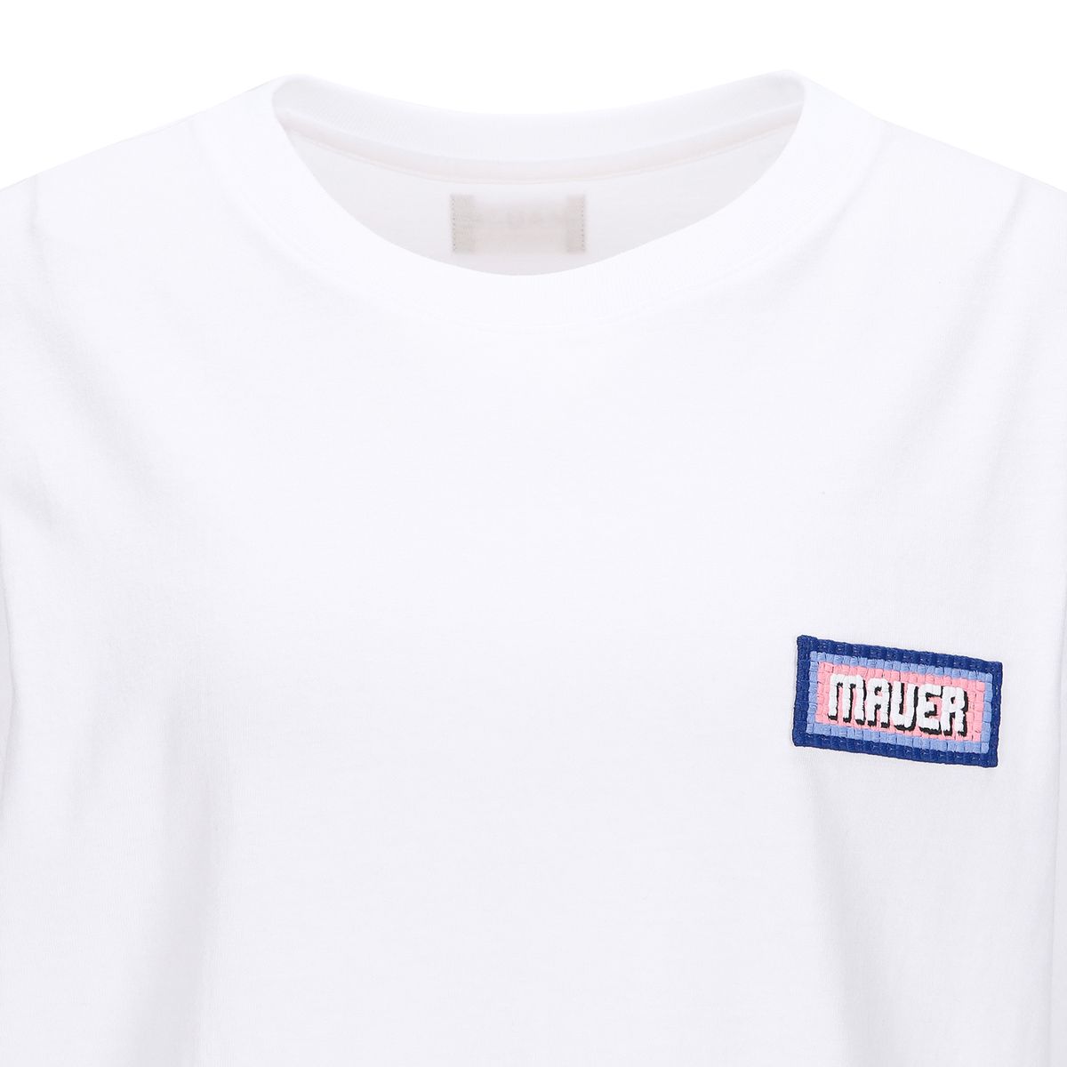 마우어(MAUER) MAUER EMBROIDED T-SHIRT 01_WH