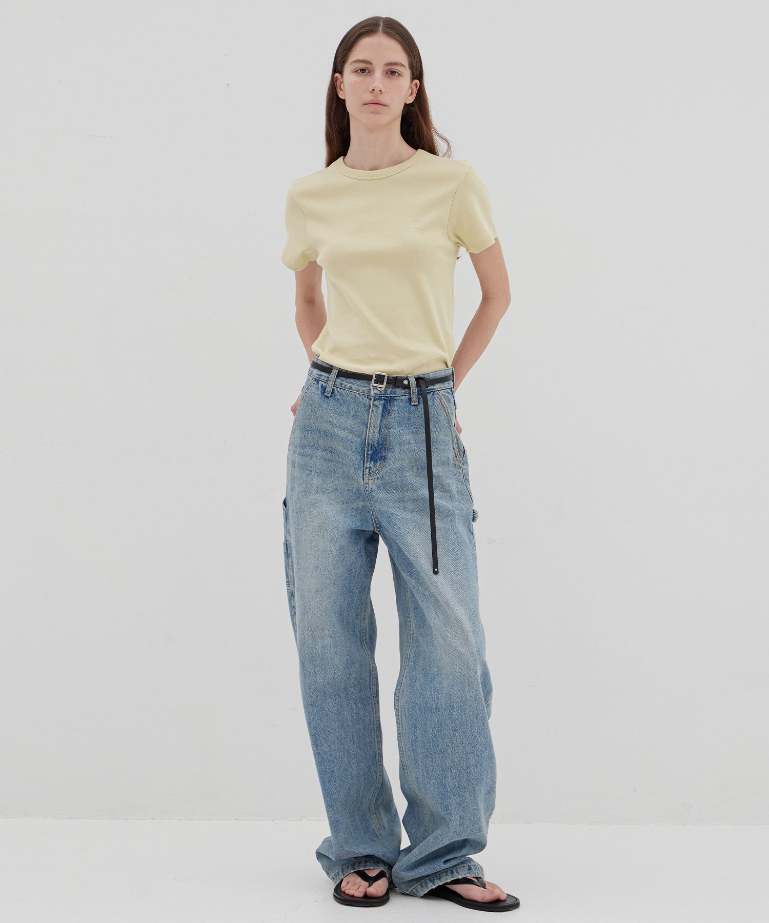 MUSINSA | LEVAR Relaxed Carpenter Denim - Stone Blue