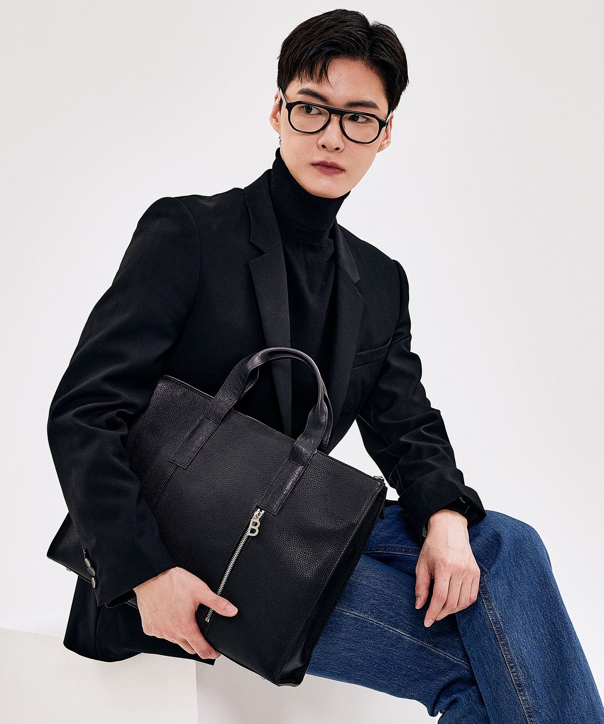 베드포드일레븐스(BEDFORD11TH) 슬림보스턴 브리프케이스 [블랙콤보]