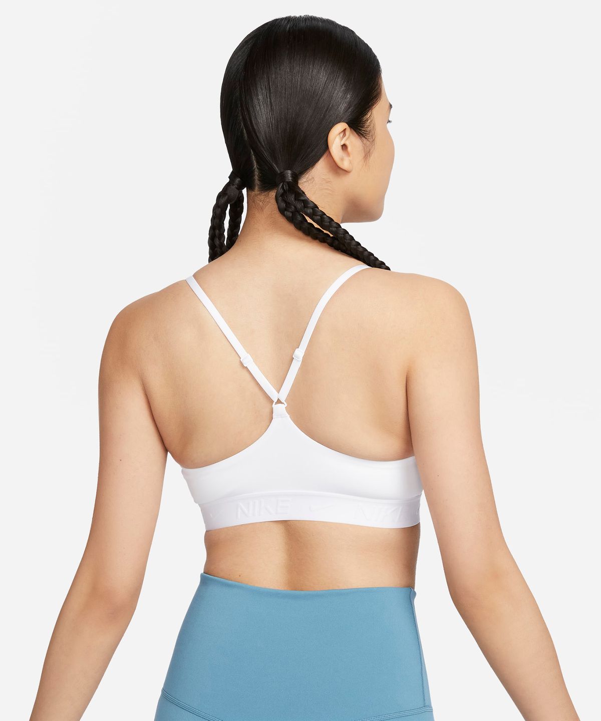 나이키(NIKE) 인디 라이트 서포트 패드 어저스터블 스포츠 브라 W - 화이트:스톤 모브 / FD1063-100