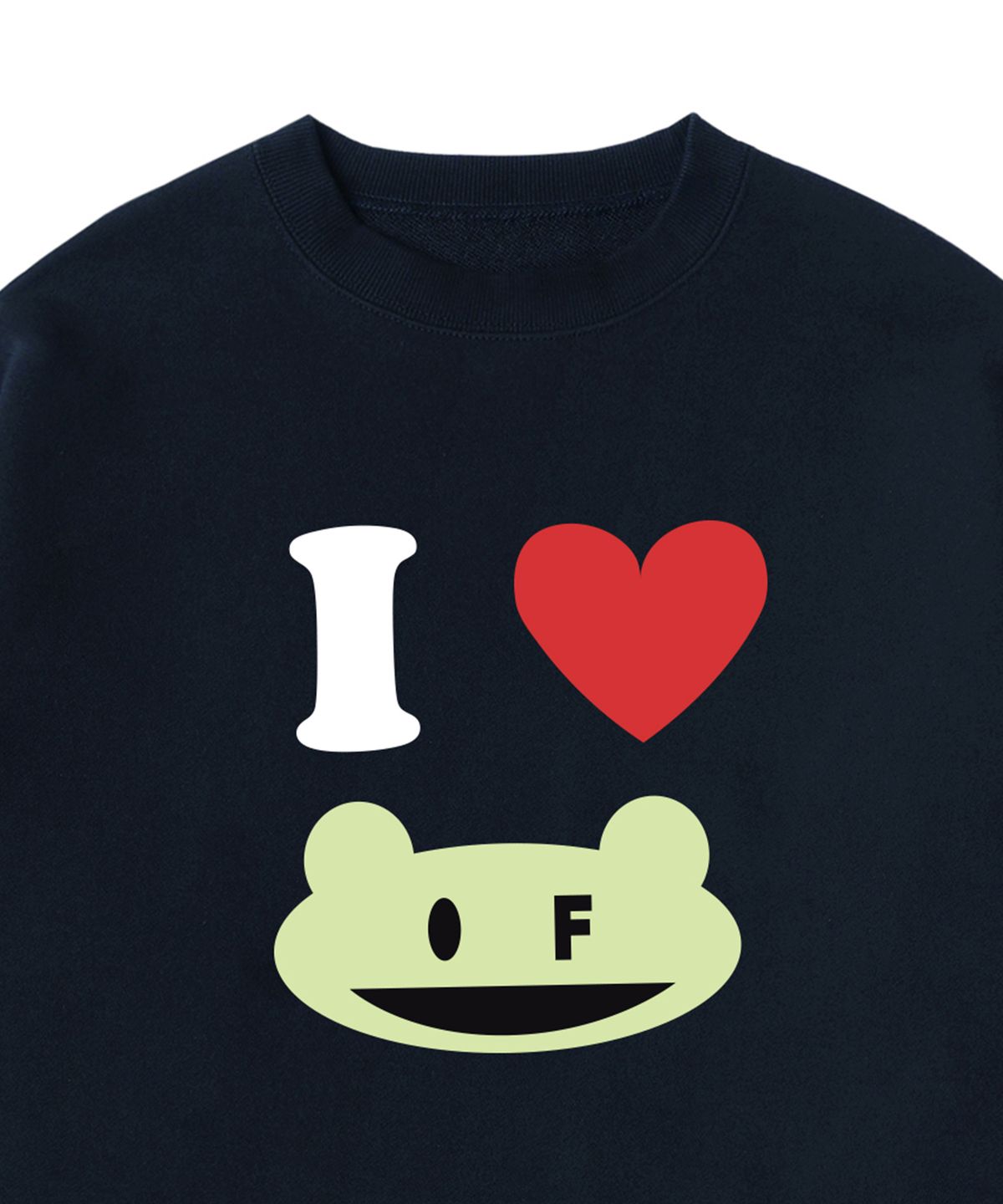 그레이버(GRAVER) [UNISEX]I LOVE OF 맨투맨_네이비