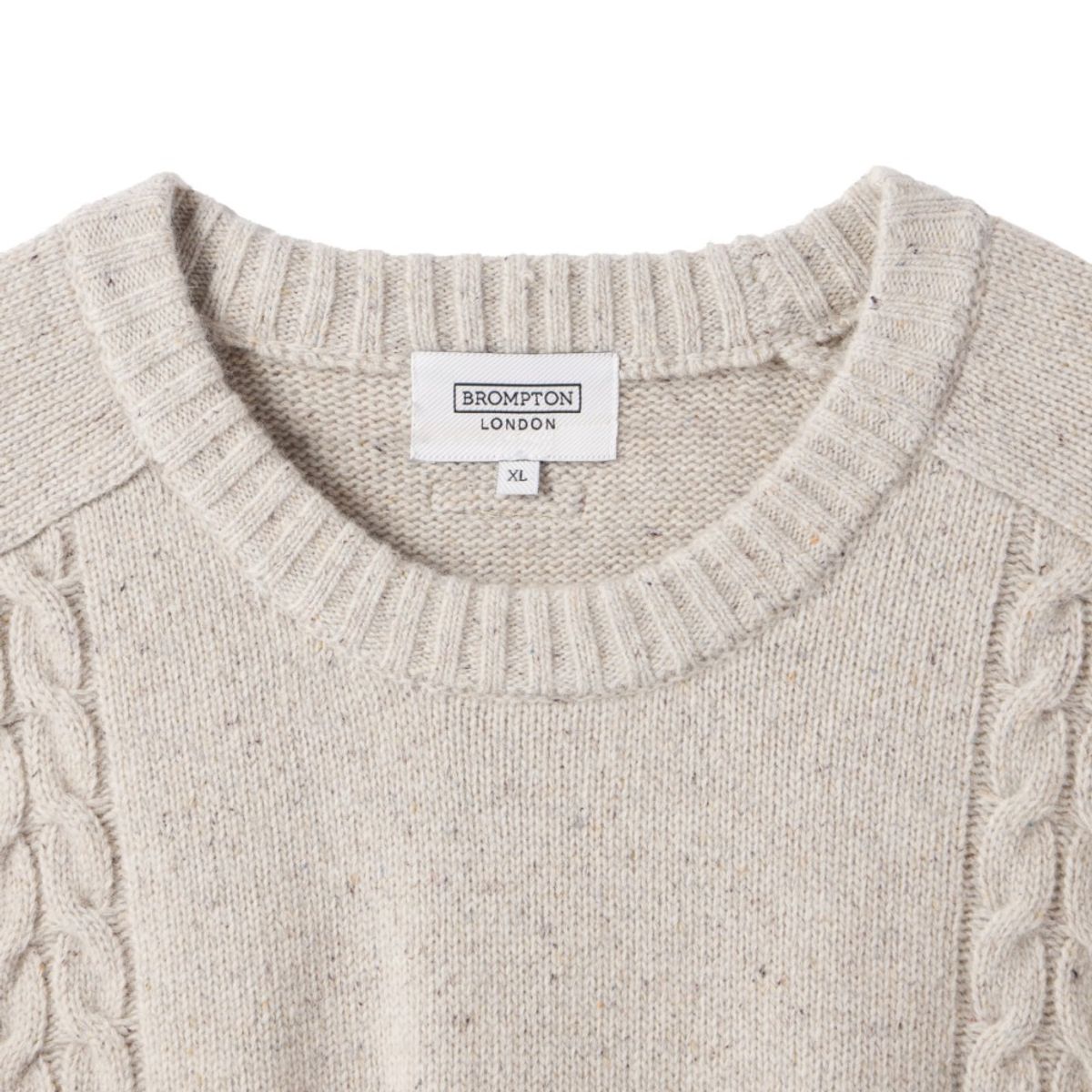 브롬톤 런던(BROMPTON LONDON) CABLE SWEATER  - OATMEAL (P244UKT401)