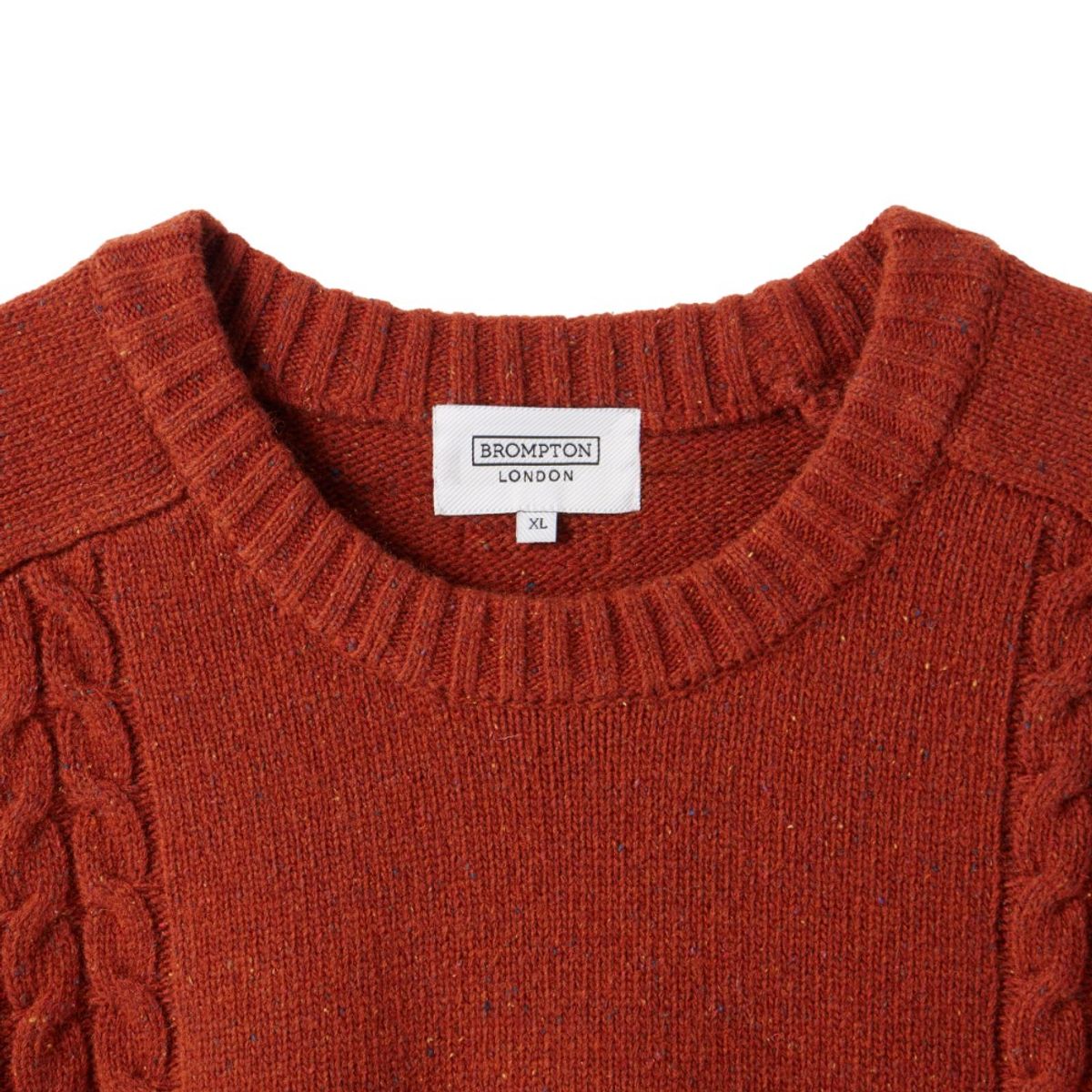 브롬톤 런던(BROMPTON LONDON) CABLE SWEATER  - ORANGE (P244UKT401)