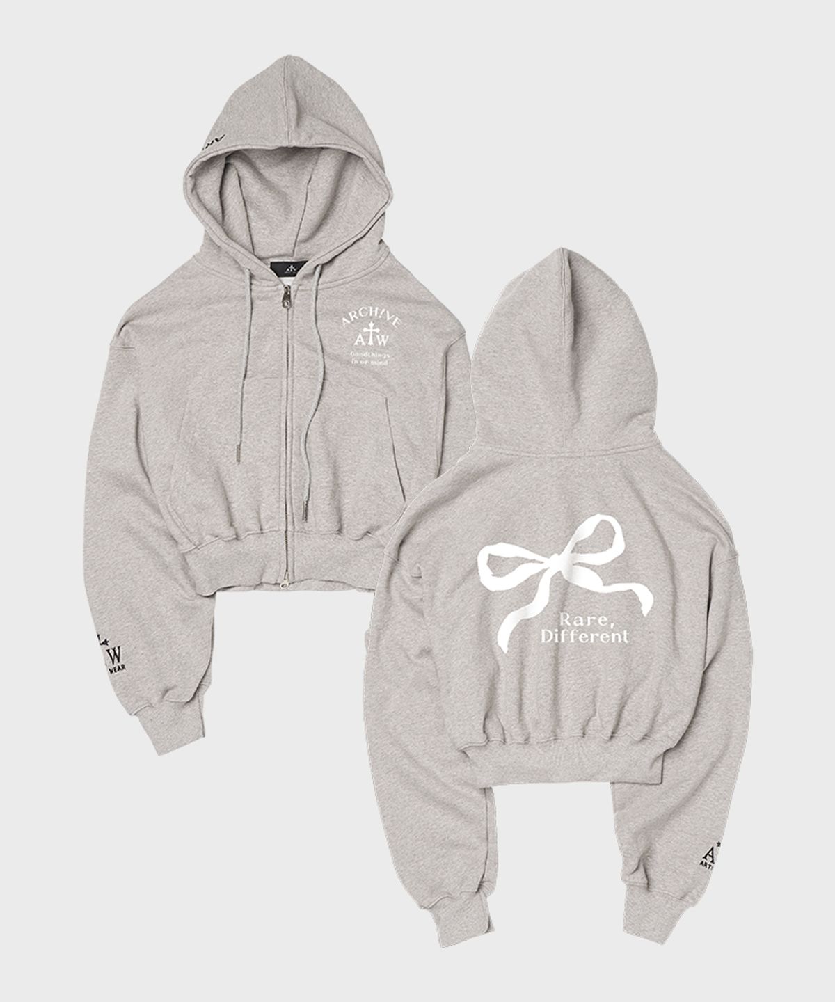 아티스트웨어(ARTISTWEAR) [ATW] 브링잇온 크롭후드집업
