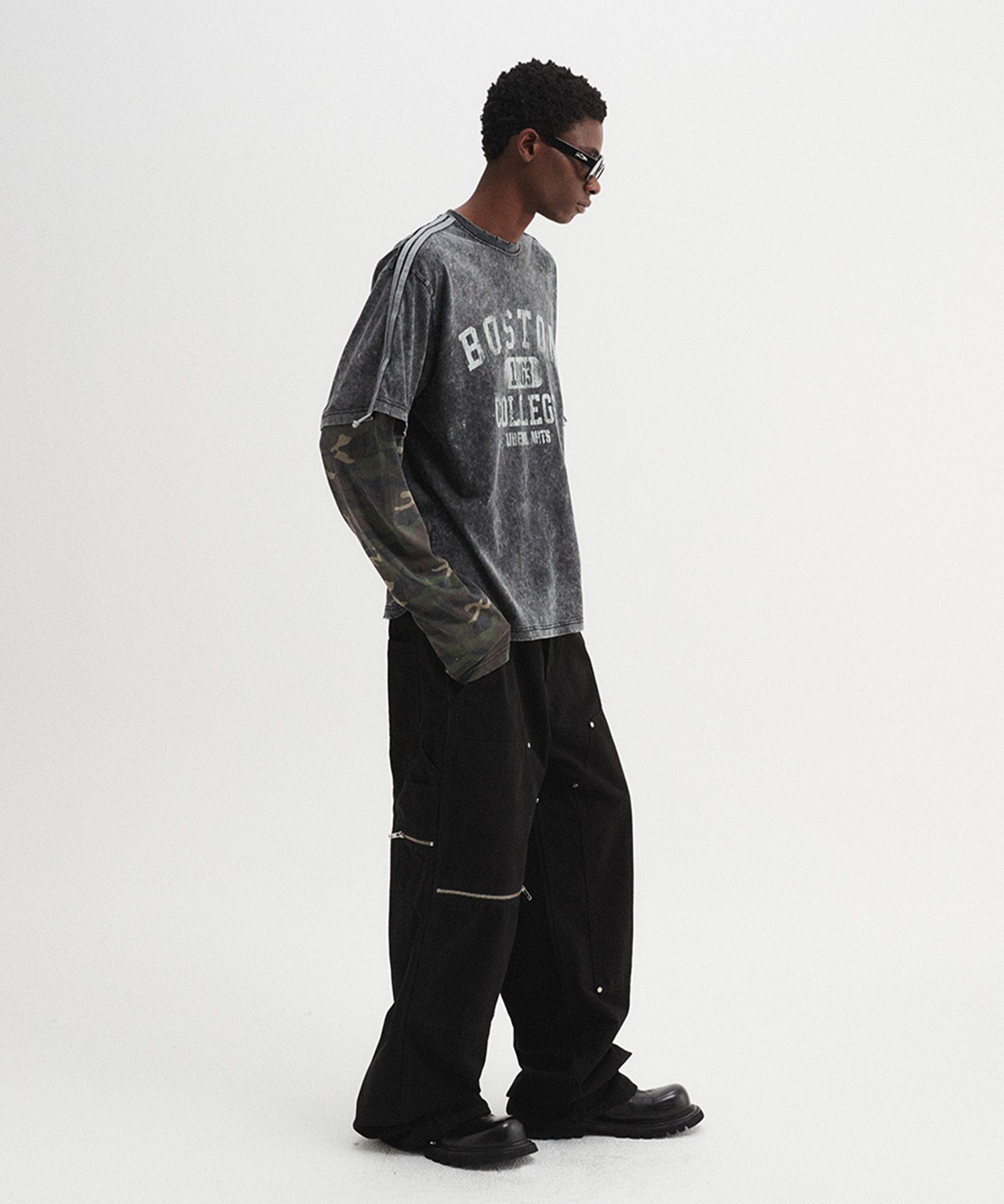 ★DNSR★ Sulpa Washing Camo Layered Long Sleeve MUSINSA | DNSR Sulpa Washed Camo Layered Long Sleeve