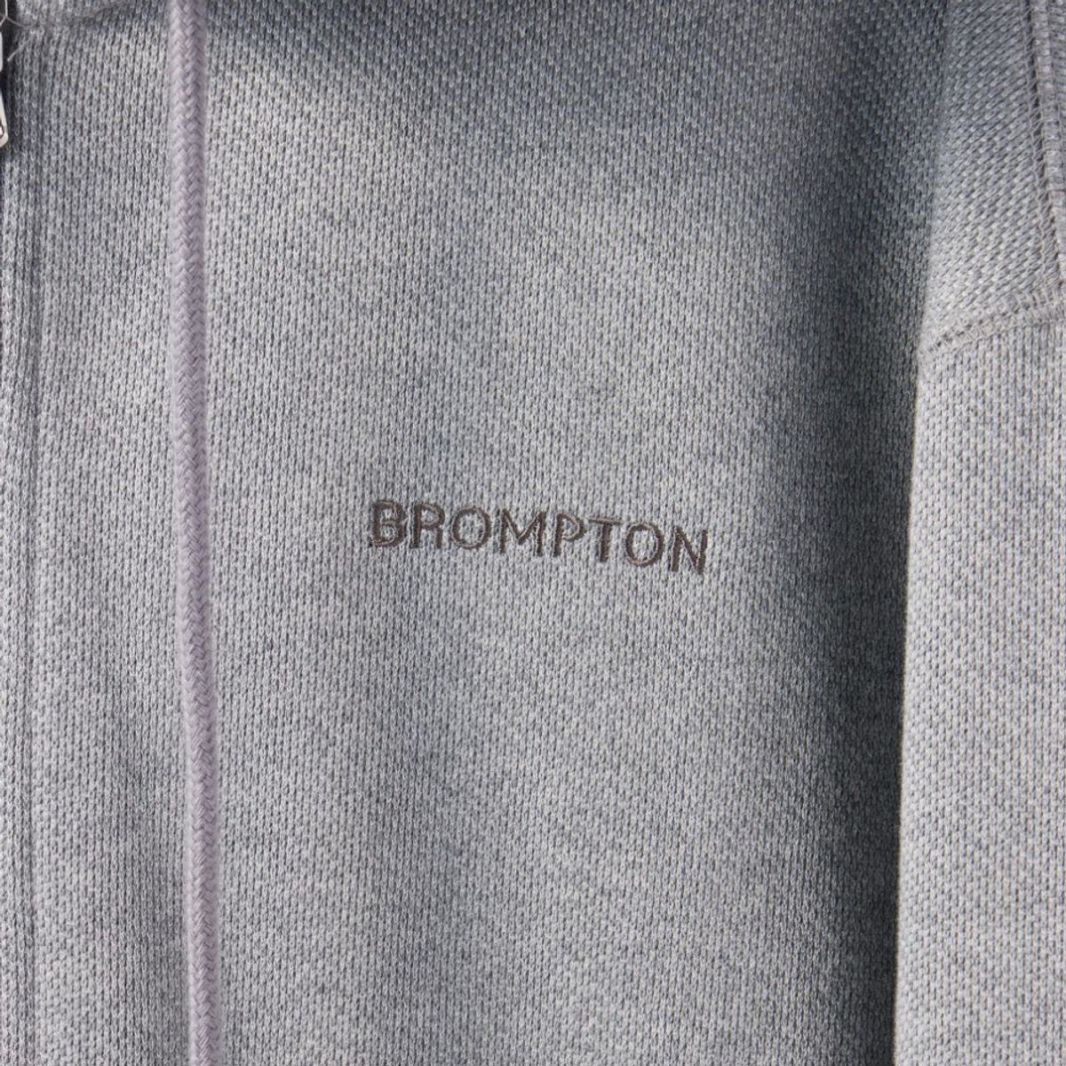 브롬톤 런던(BROMPTON LONDON) DIAGONAL JACQUARD HOOD FULL ZIP - M/GREY (P244UFT433)