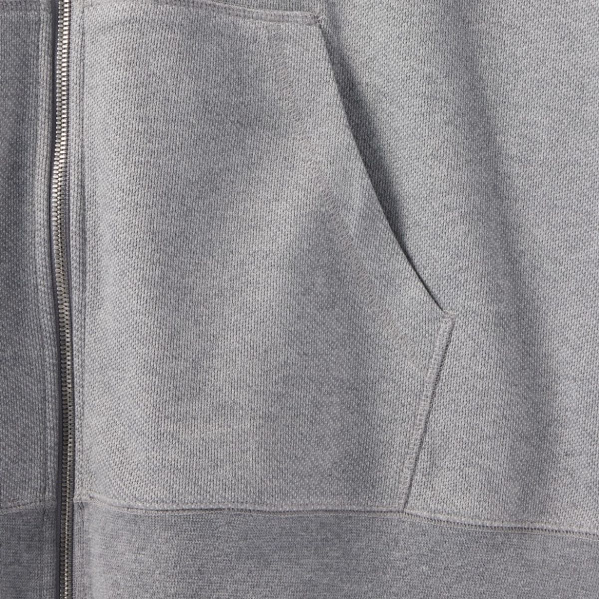 브롬톤 런던(BROMPTON LONDON) DIAGONAL JACQUARD HOOD FULL ZIP - M/GREY (P244UFT433)