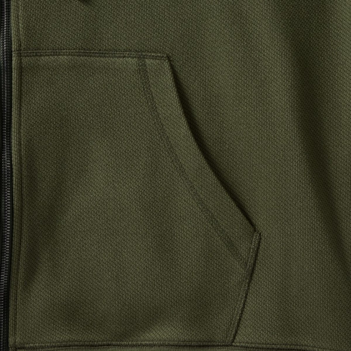 브롬톤 런던(BROMPTON LONDON) DIAGONAL JACQUARD HOOD FULL ZIP - OLIVE (P244UFT433)
