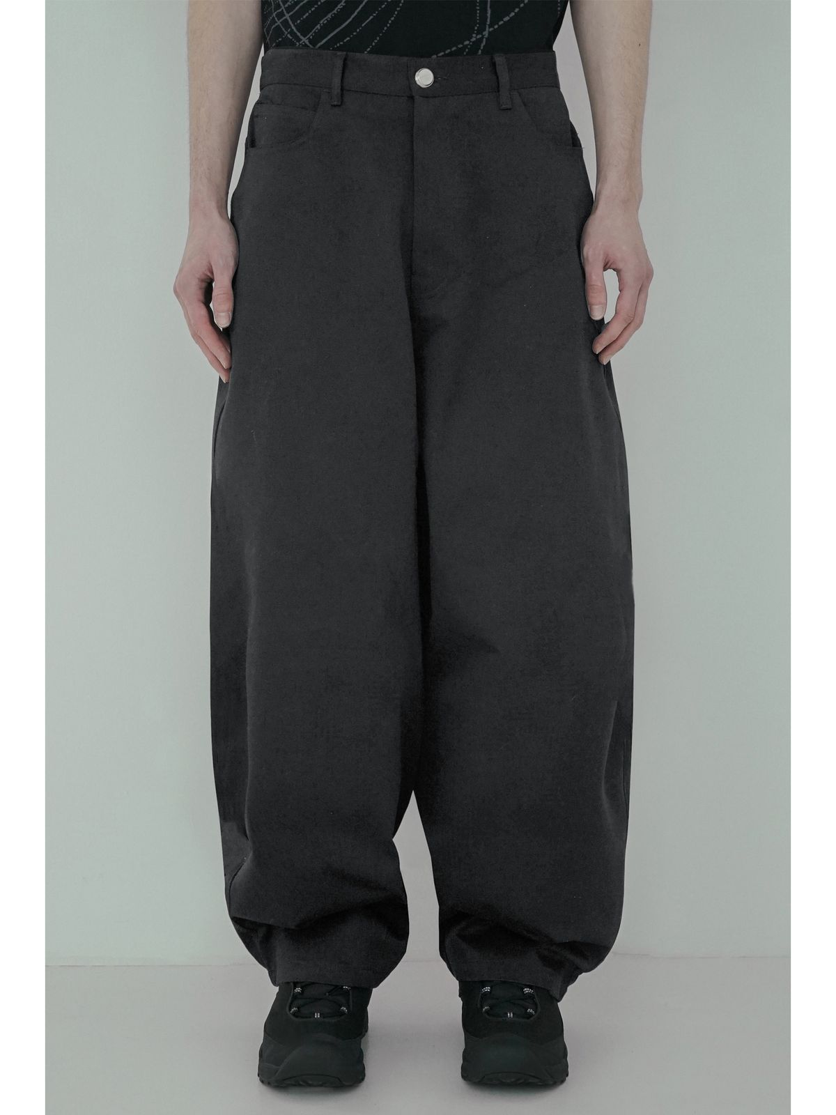 키류(KIRYU) WIDE PANTS (CHACOAL)