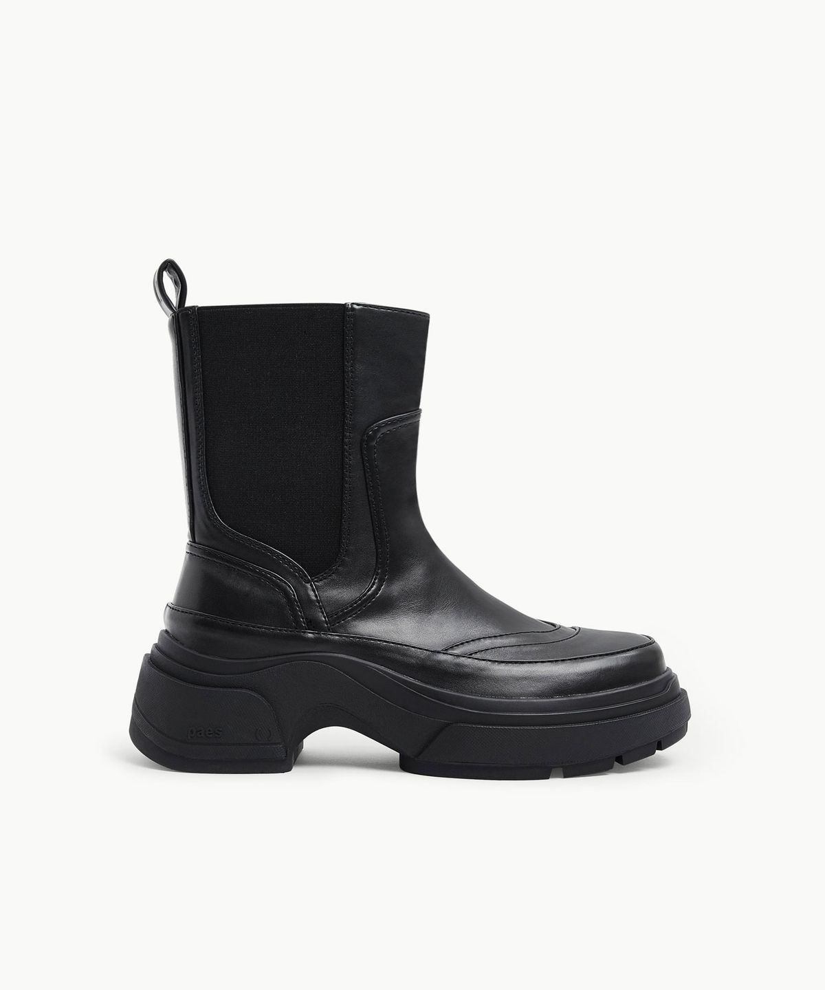 페이즈(PAES) [W] Layer Chelsea Boots / Black