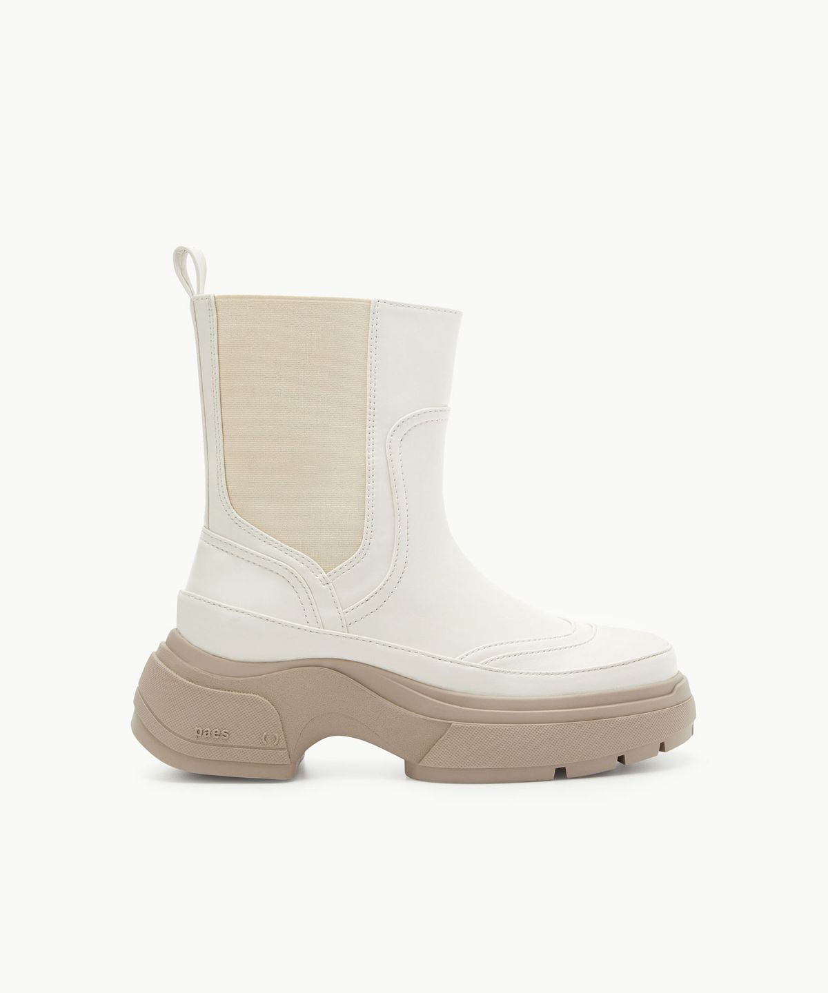 페이즈(PAES) [W] Layer Chelsea Boots / Beige