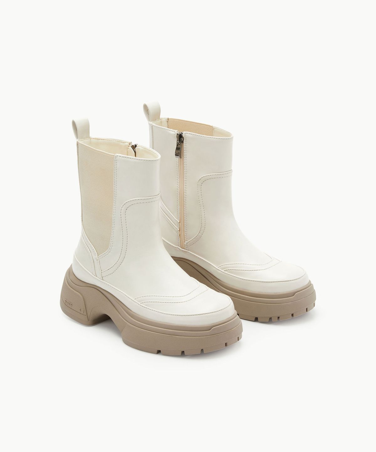 페이즈(PAES) [W] Layer Chelsea Boots / Beige