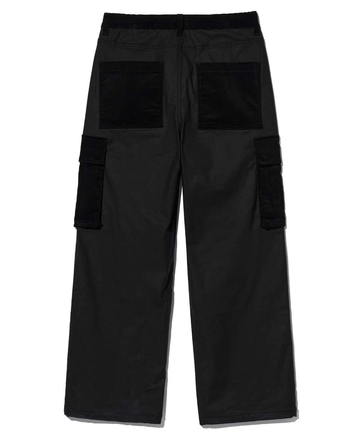 브라운브레스(BROWNBREATH) TAG CORDUROY CARGO PANTS - BLACK