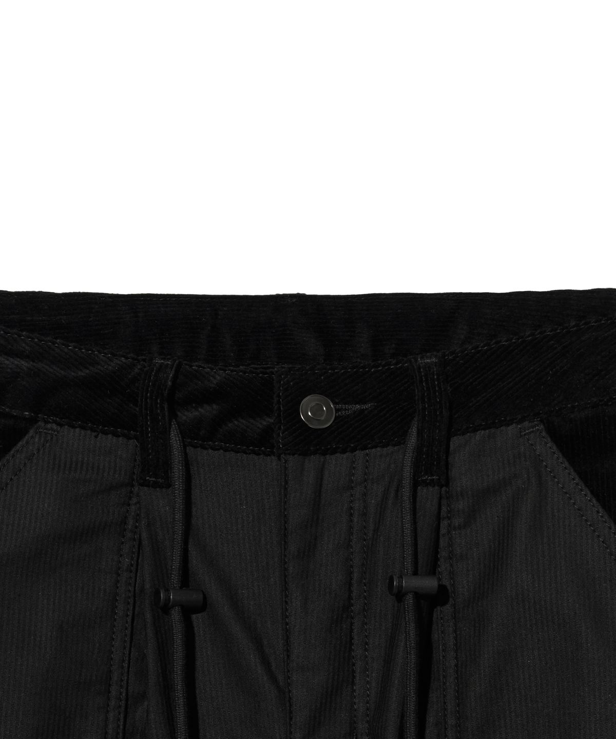 브라운브레스(BROWNBREATH) TAG CORDUROY CARGO PANTS - BLACK