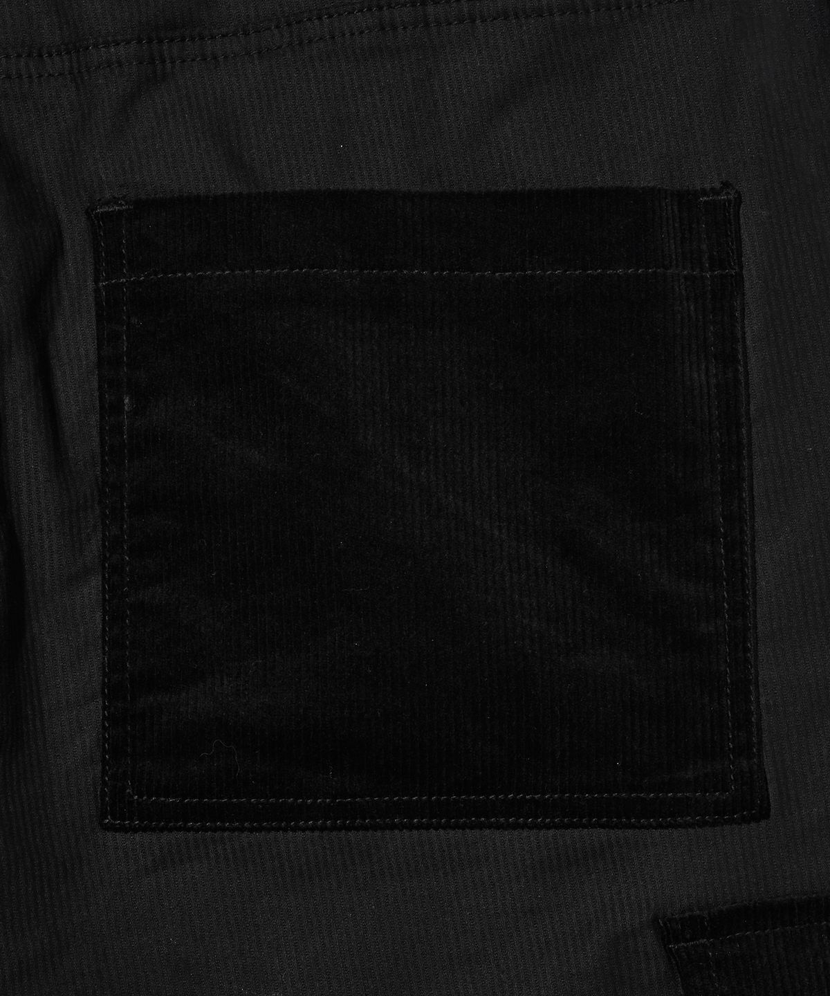 브라운브레스(BROWNBREATH) TAG CORDUROY CARGO PANTS - BLACK