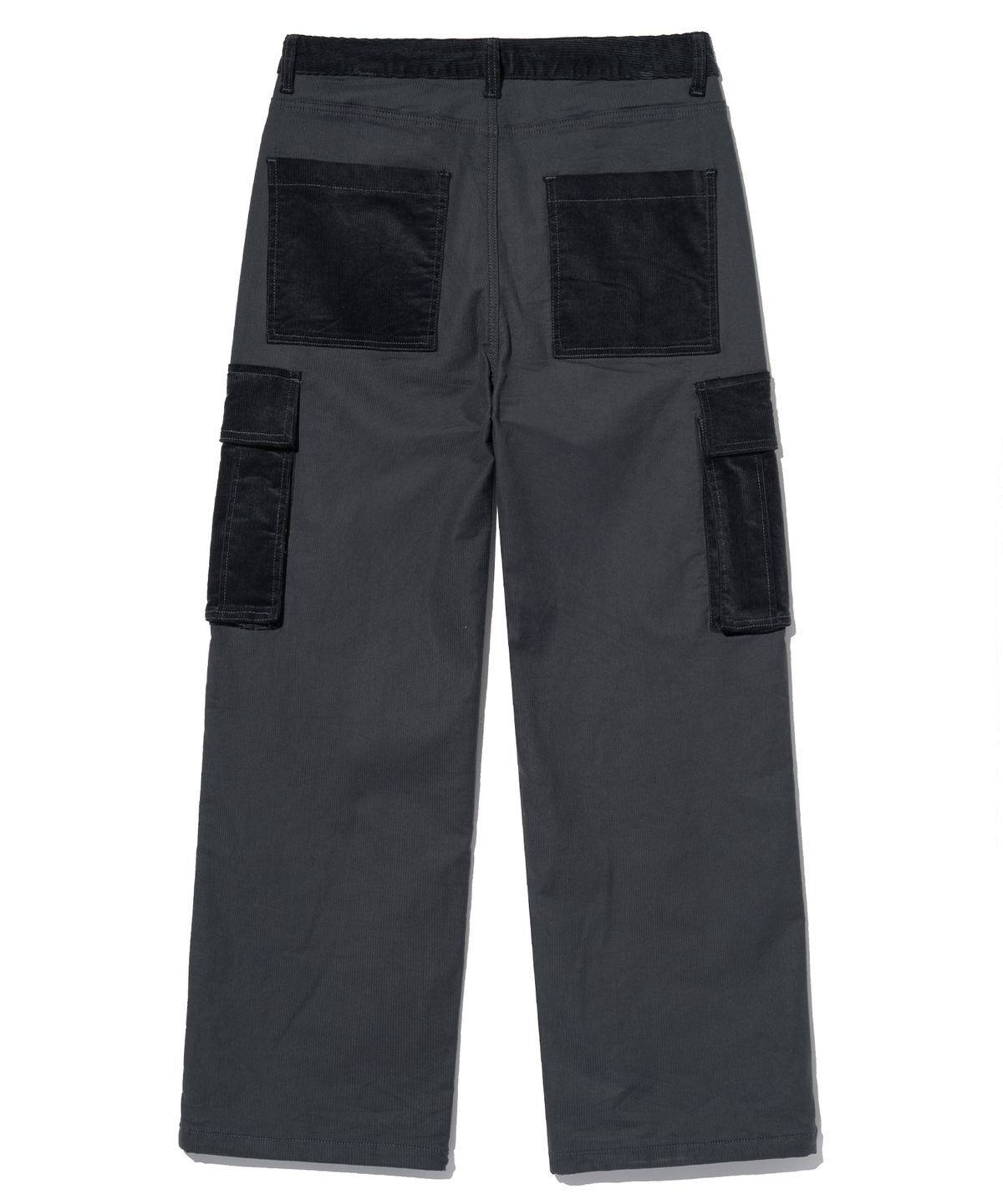 브라운브레스(BROWNBREATH) TAG CORDUROY CARGO PANTS - CHARCOAL