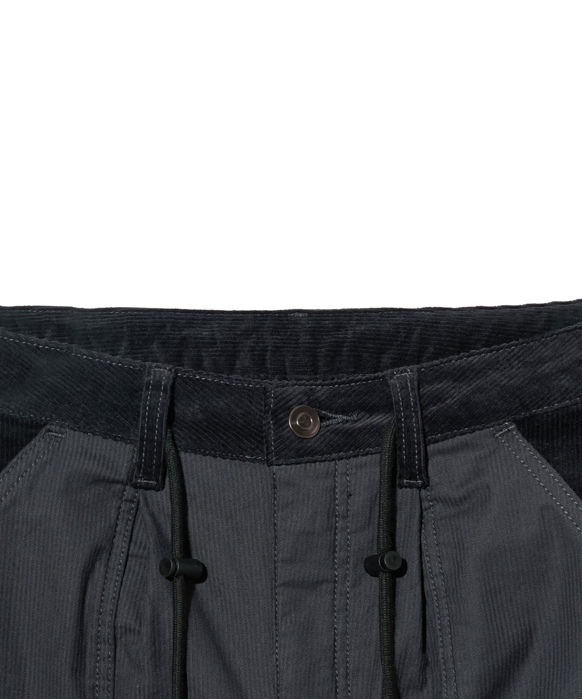 브라운브레스(BROWNBREATH) TAG CORDUROY CARGO PANTS - CHARCOAL