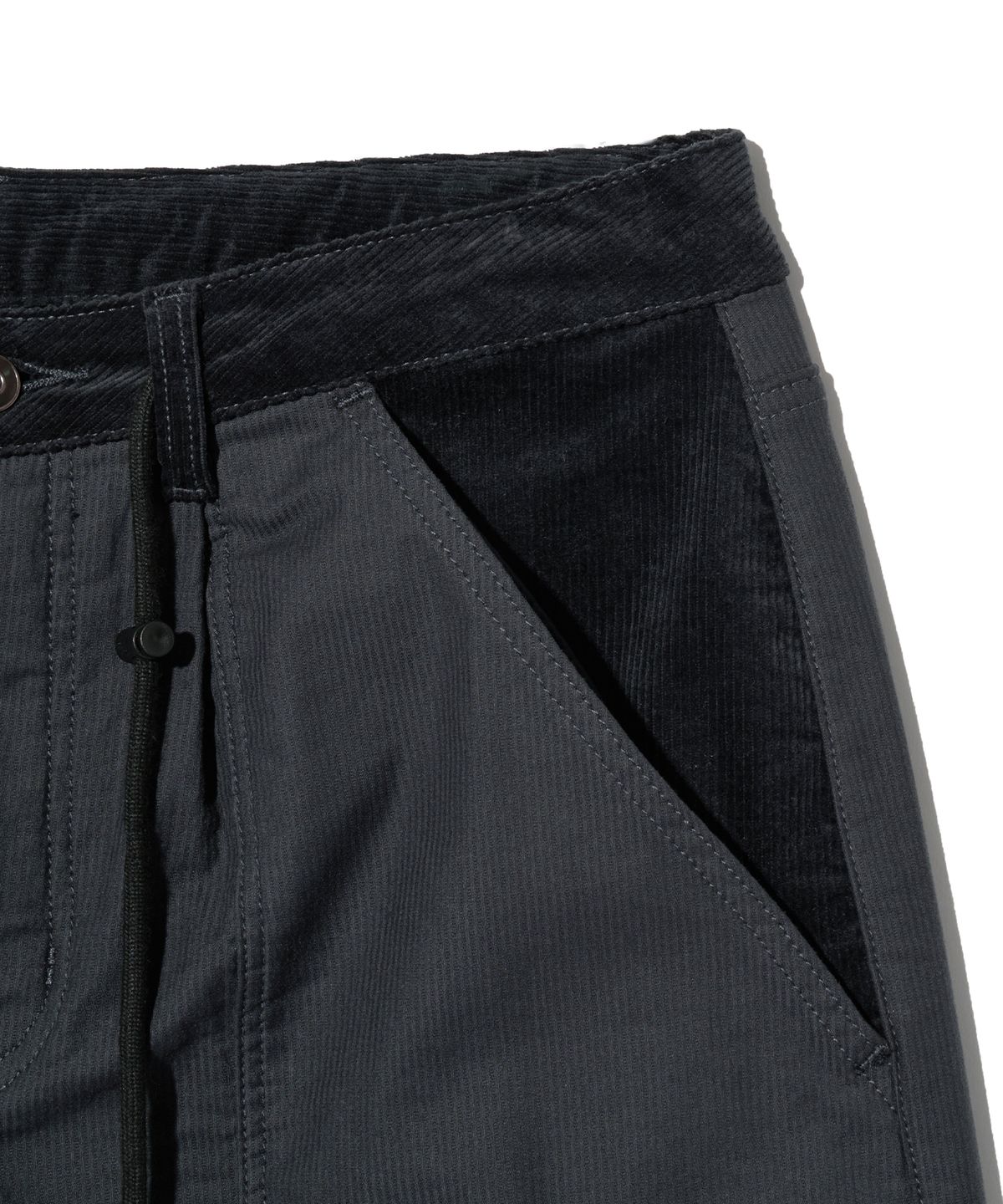 브라운브레스(BROWNBREATH) TAG CORDUROY CARGO PANTS - CHARCOAL