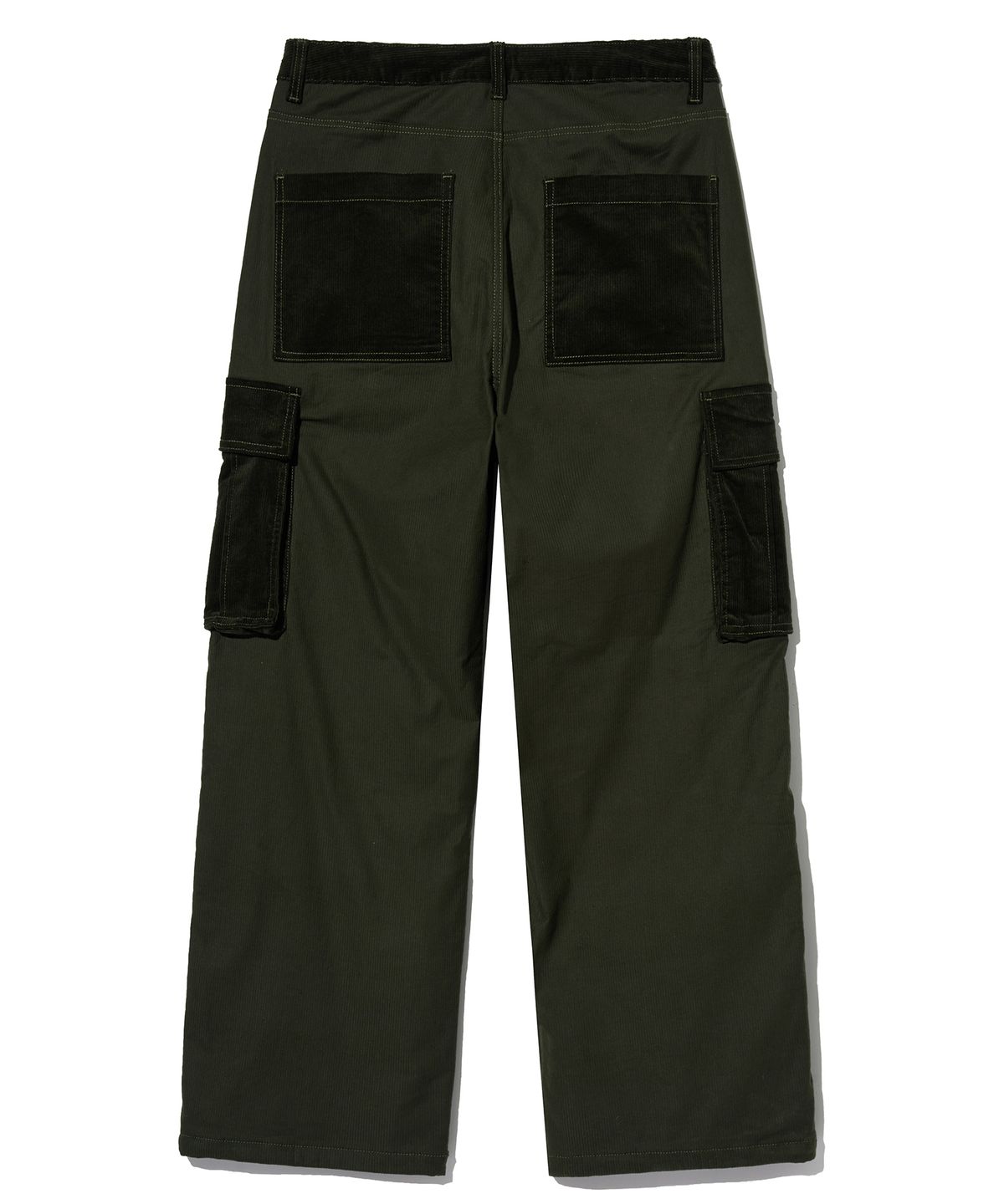 브라운브레스(BROWNBREATH) TAG CORDUROY CARGO PANTS - KHAKI