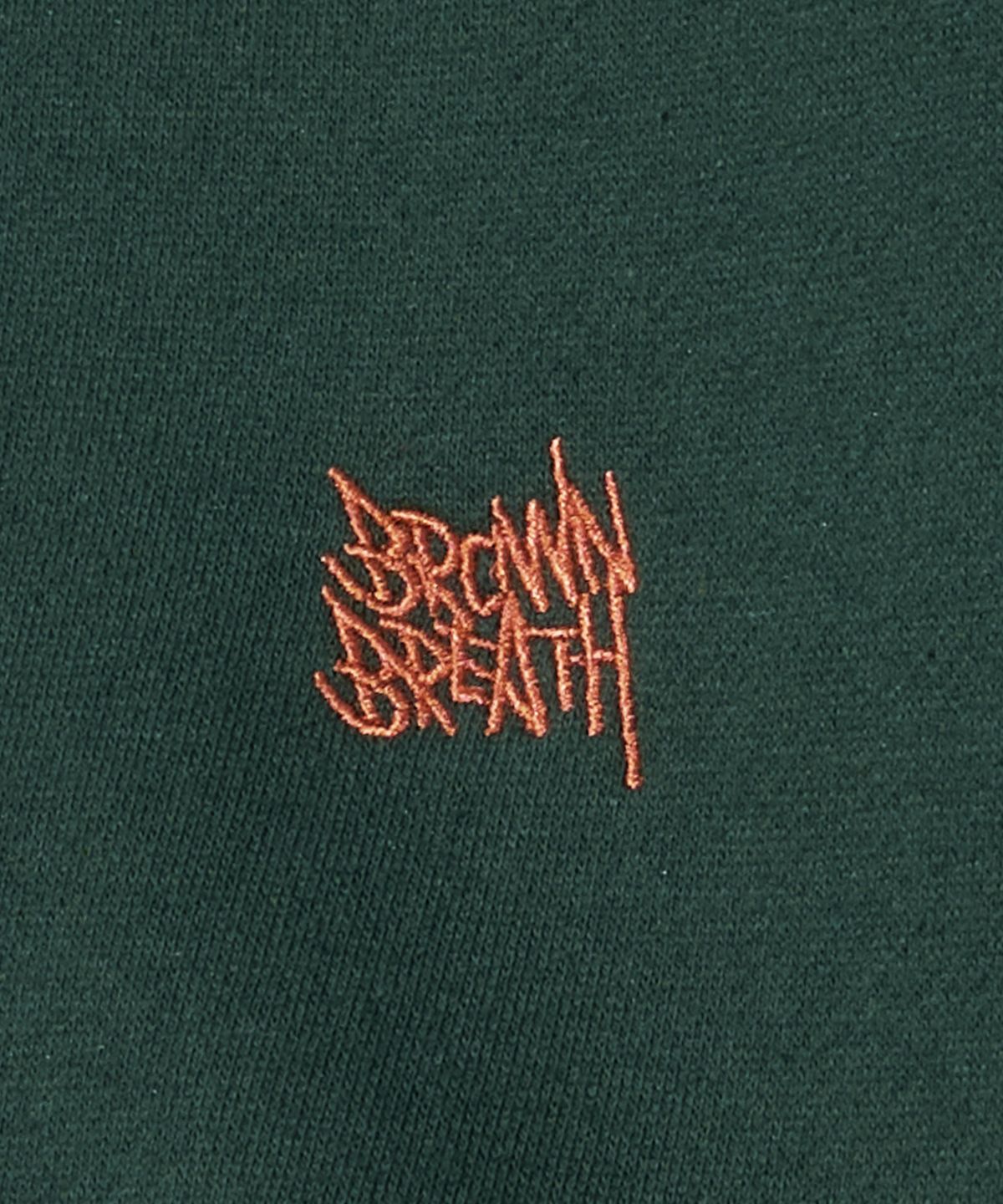 브라운브레스(BROWNBREATH) TAG HOODIE - DARK GREEN