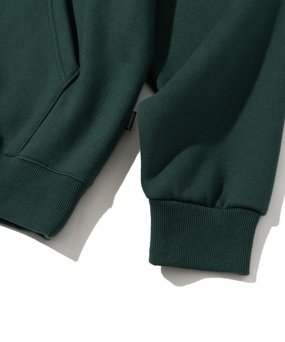 브라운브레스(BROWNBREATH) TAG HOODIE - DARK GREEN