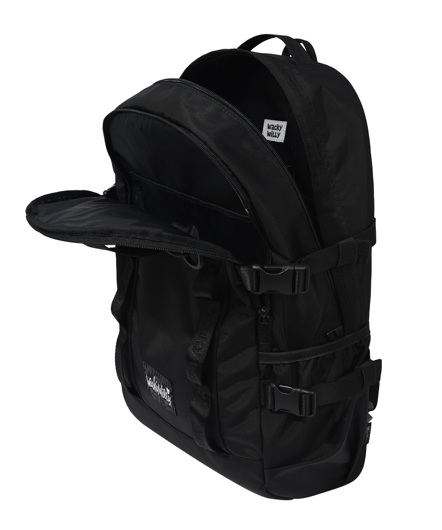 バックパック・リュック [WACKYWILLY] Flight 25L Backpack Black MUSINSA | WACKY WILLY [24FW] Cordura Webbing Backpack Black