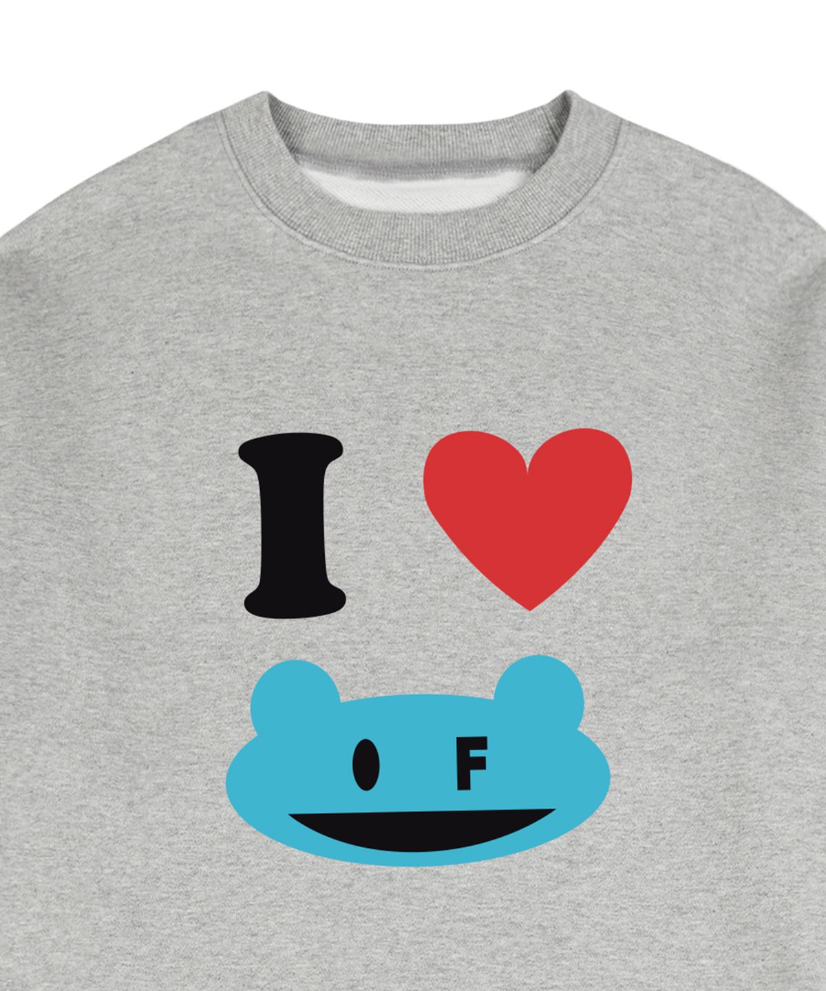 그레이버(GRAVER) [UNISEX]I LOVE OF 맨투맨_그레이