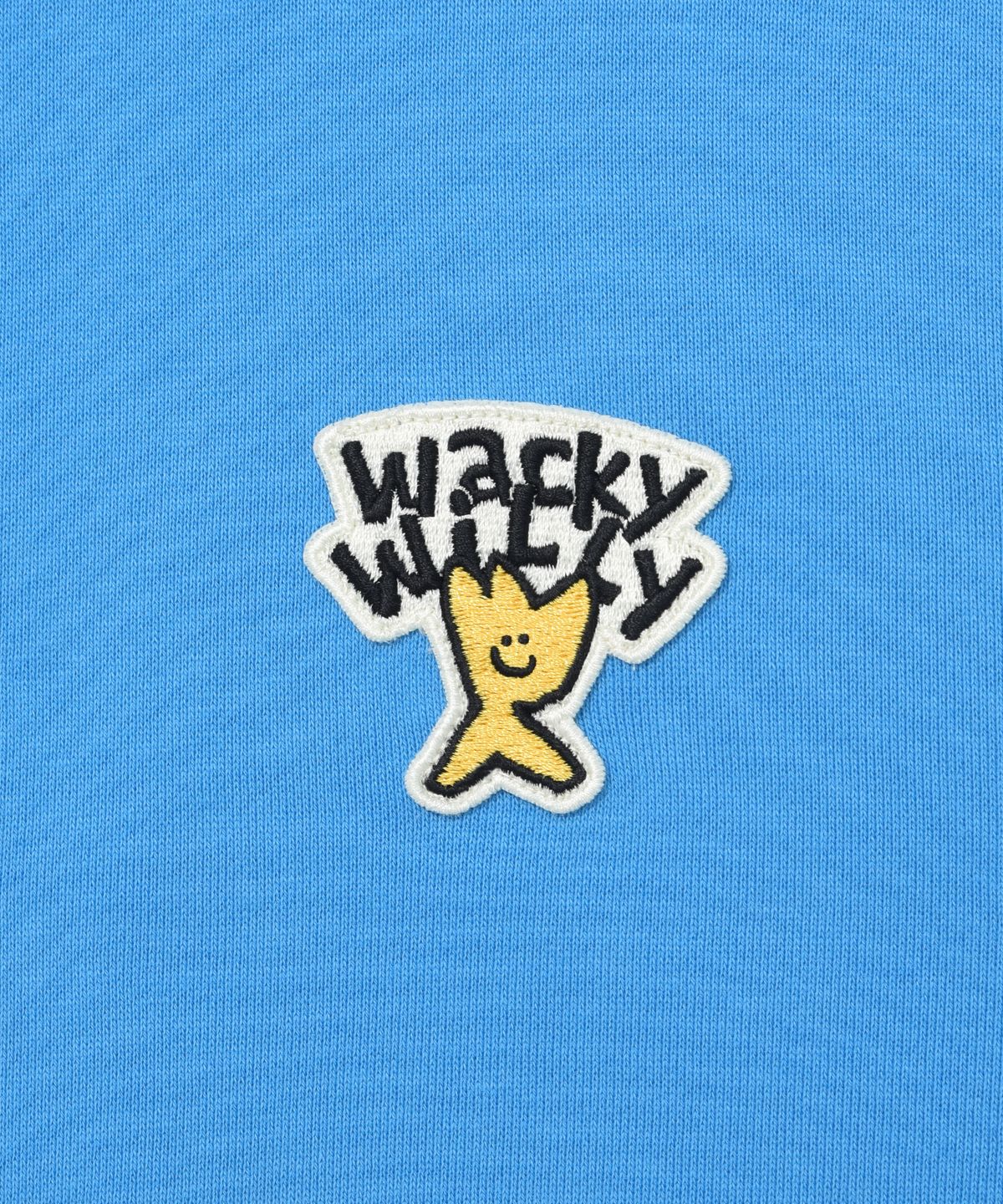 와키윌리(WACKY WILLY) 베이직 로고 와펜 후드 블루