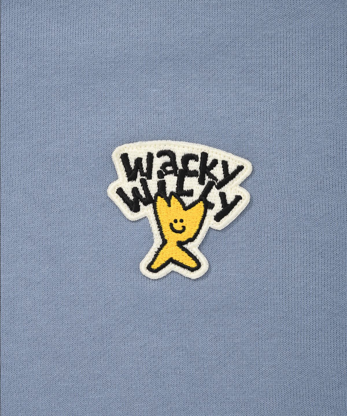 와키윌리(WACKY WILLY) 베이직 로고 후드집업 블루