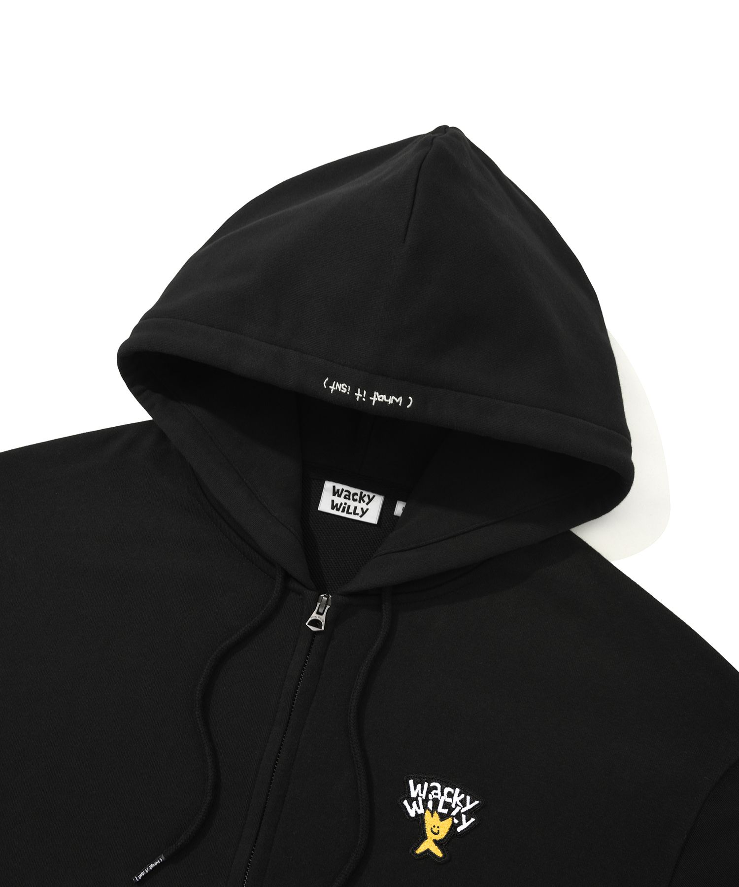 ★Wacky WiLLy★ Kiki All Over Graffiti Hoodie Black WACKY WILLY Kiki All Over Graphic Hoodie