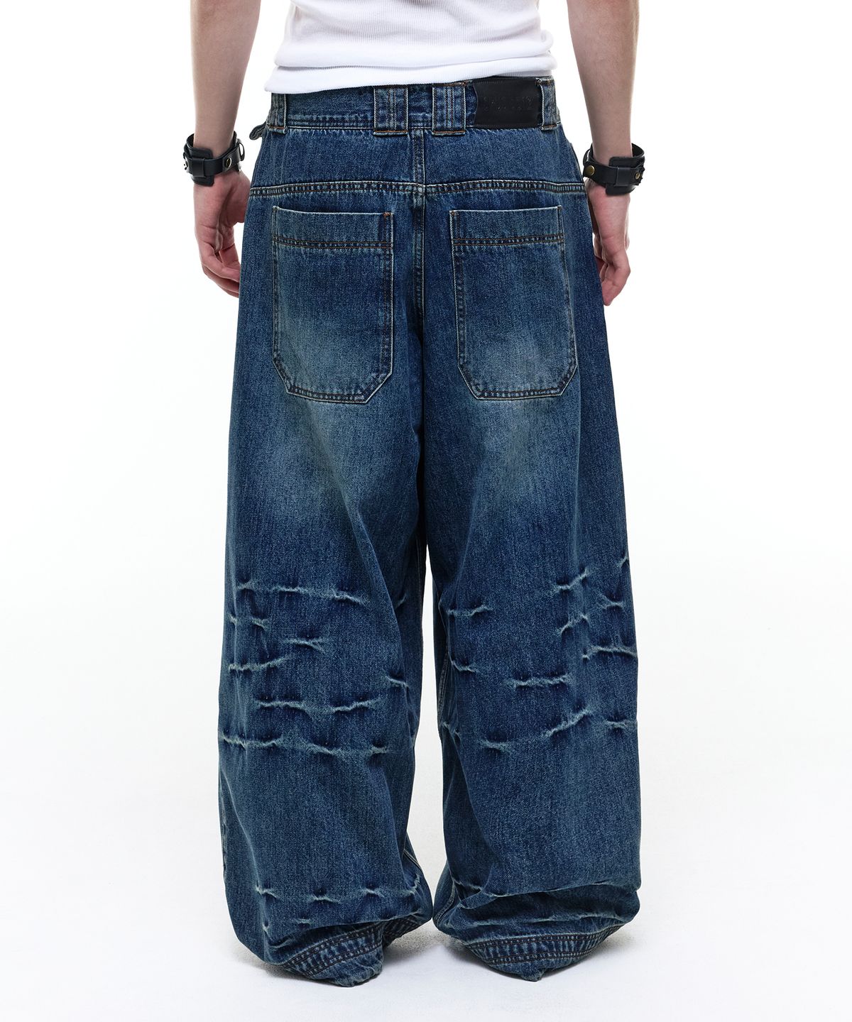 오퍼스 0012(OPUS 0012) Op. 09 CLAWED MELTED DENIM PANTS INDIGO