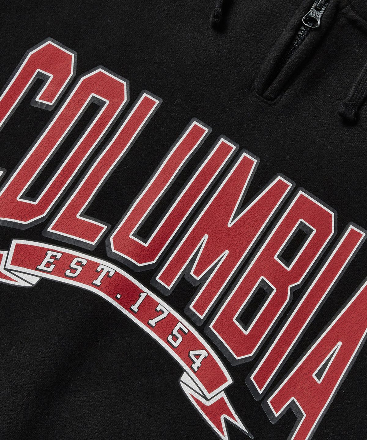 컬럼비아 유니버시티(COLUMBIA UNIVERSITY) CU 80S VINTAGE H/FLEECE H/ZIP HOODIE 블랙