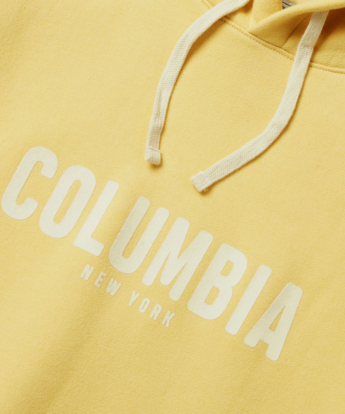 컬럼비아 유니버시티(COLUMBIA UNIVERSITY) CU LETTERING H/FLEECE HOODIE 빈티지옐로우