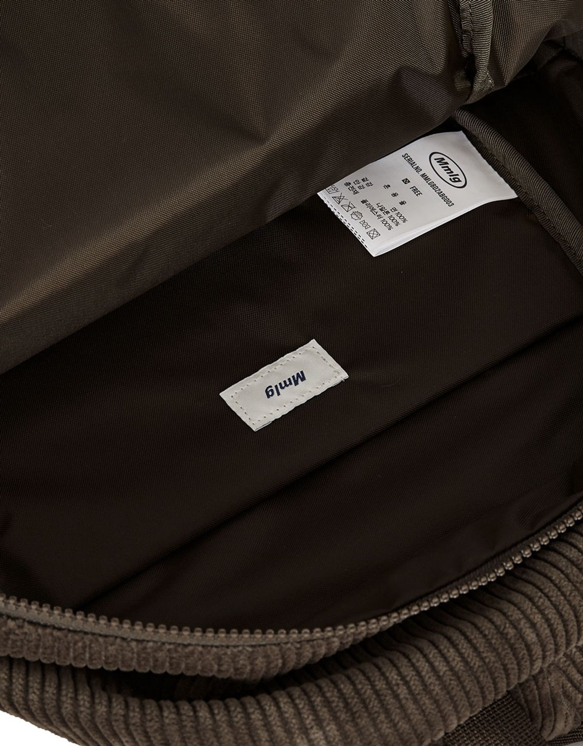 엠엠엘지(MMLG) [Mmlg] CORDUROY BACKPACK (BROWN)