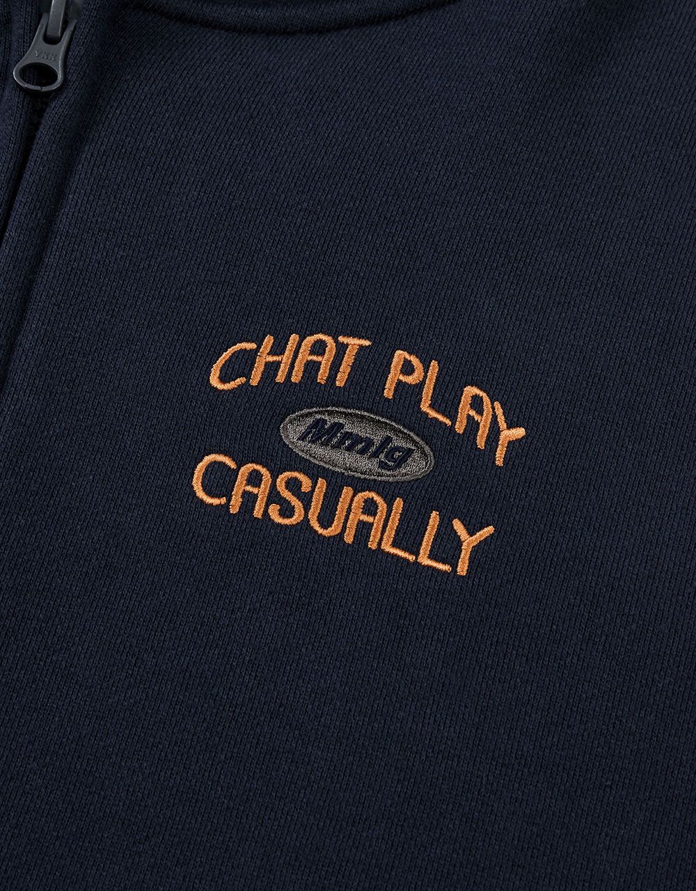 MUSINSA公式 | MMLG [Mmlg] LETTER PLAY HOOD ZIPUP (AUTHENTIC