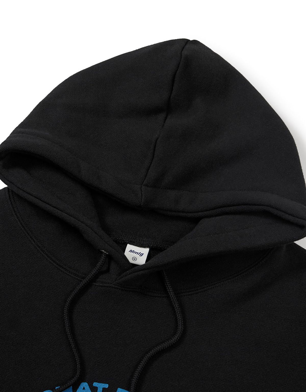 엠엠엘지(MMLG) [Mmlg] M STAMP HOODIE (EVERY BLACK)