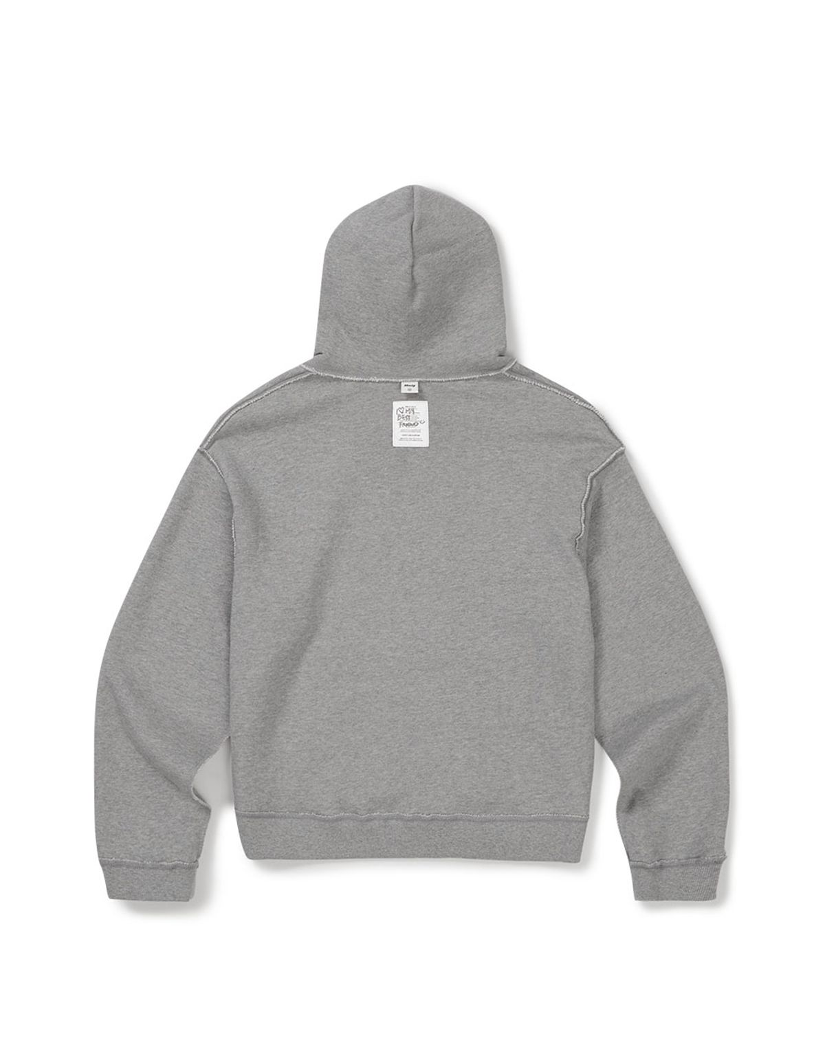 엠엠엘지(MMLG) [Mmlg] PILE REVERSE HOODIE (EVERY GREY)