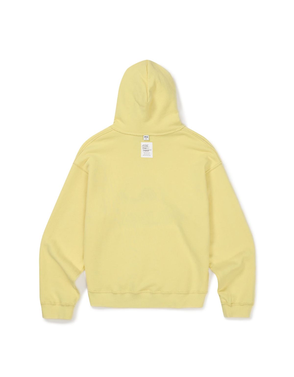 엠엠엘지(MMLG) [Mmlg] PILE REVERSE HOODIE (CREAM YELLOW)