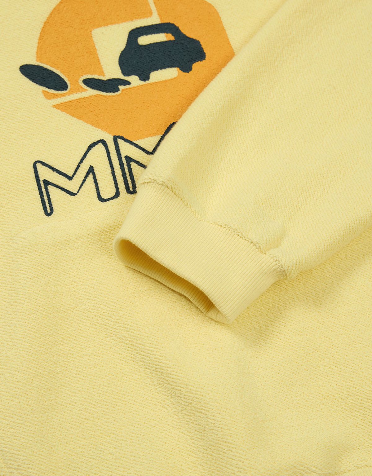 엠엠엘지(MMLG) [Mmlg] PILE REVERSE HOODIE (CREAM YELLOW)