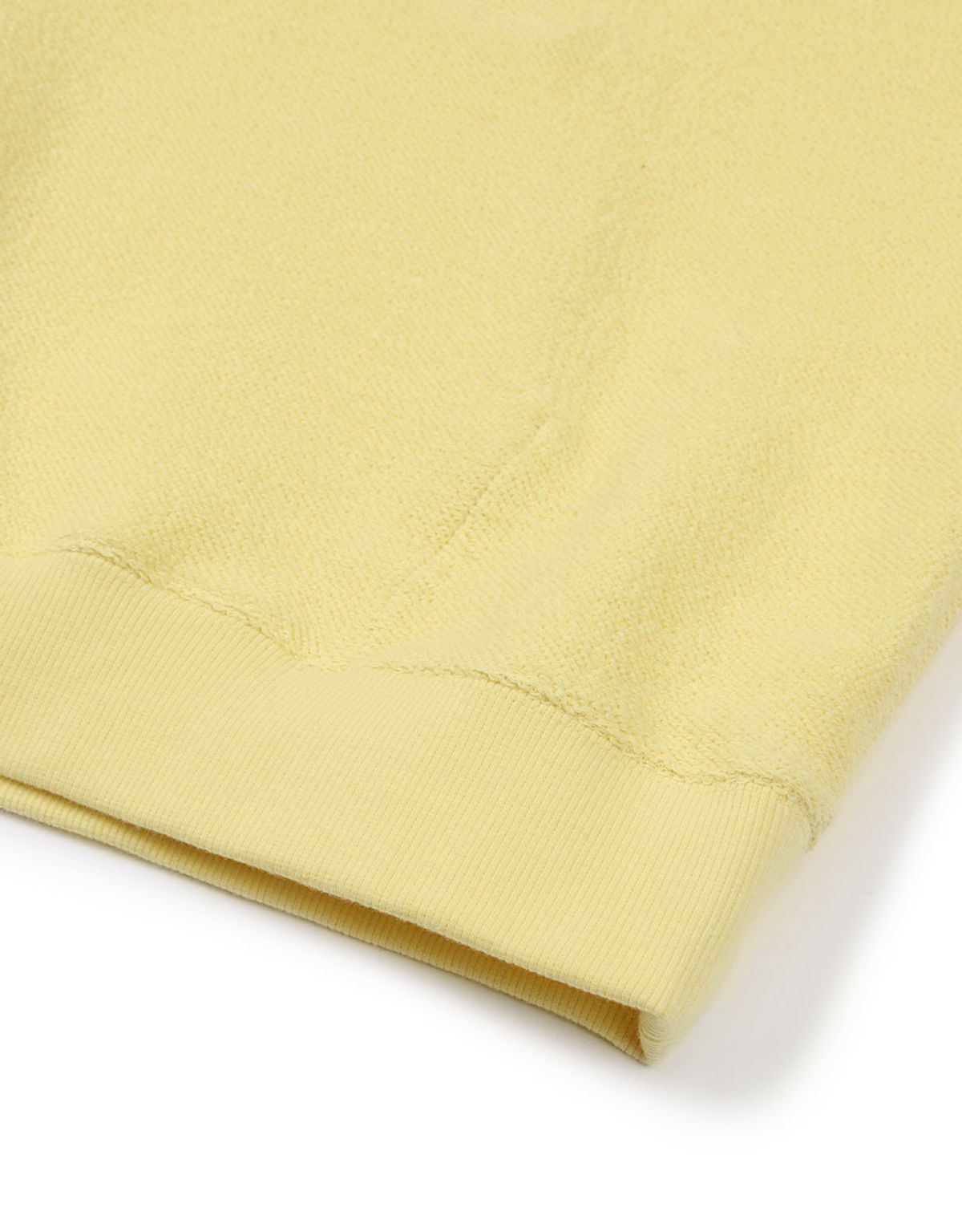 엠엠엘지(MMLG) [Mmlg] PILE REVERSE HOODIE (CREAM YELLOW)
