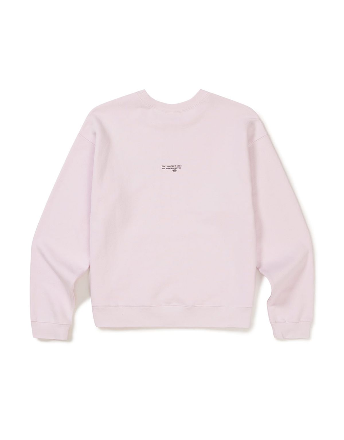 엠엠엘지(MMLG) [Mmlg] BLANK LETTER SWEAT (POWDER PINK)