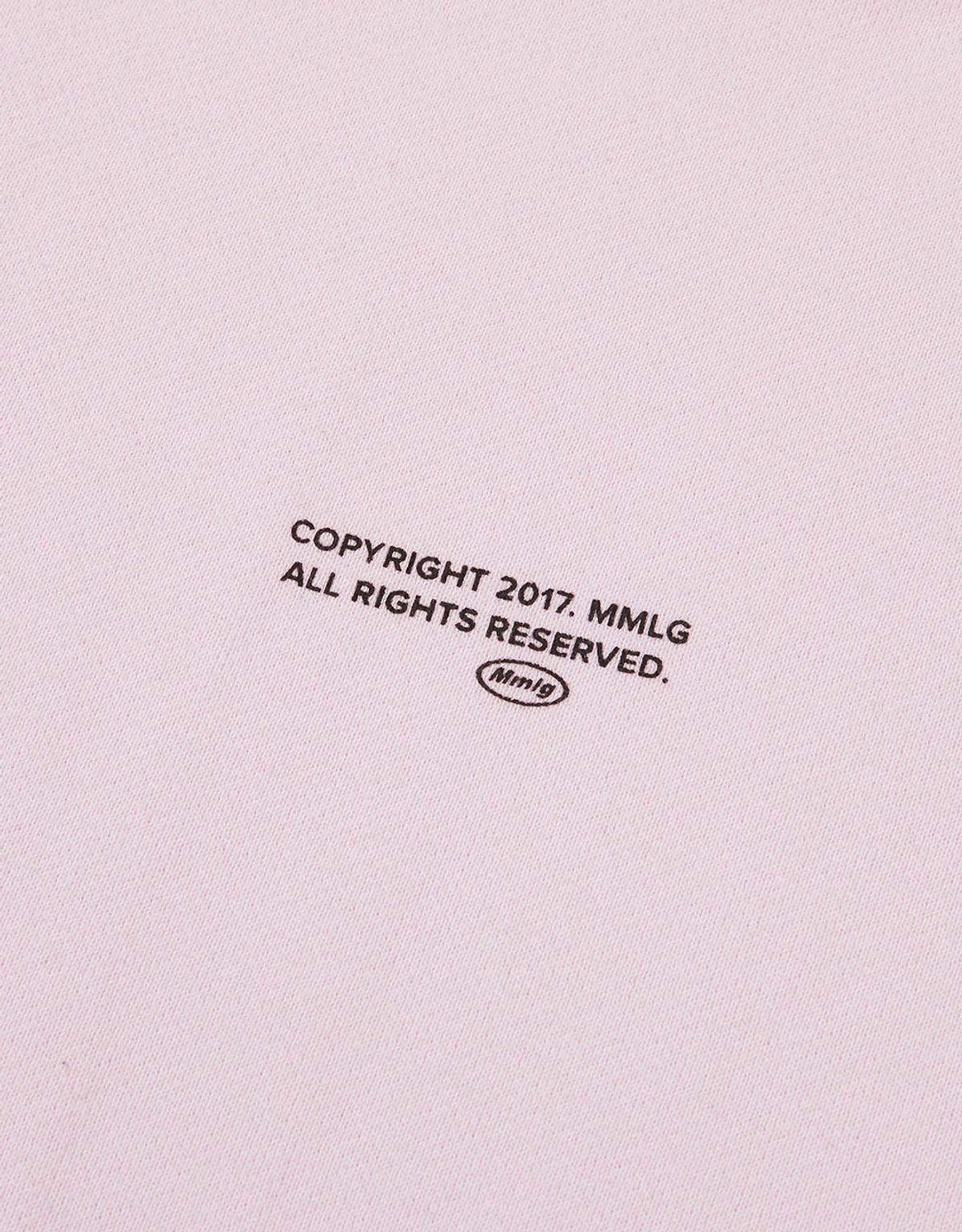 엠엠엘지(MMLG) [Mmlg] BLANK LETTER SWEAT (POWDER PINK)